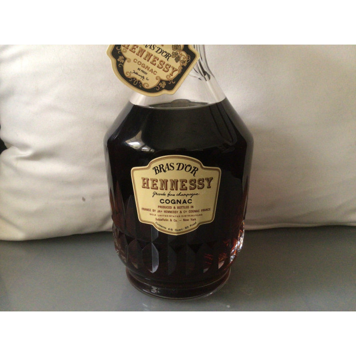Bras d'or Hennessy cognac in Baccarat decanter - Hennessy Cognac