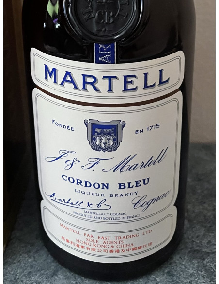 Martell Cognac J&F Martell Cordon Bleu Liquer Brandy  Fondée EN 1715 011