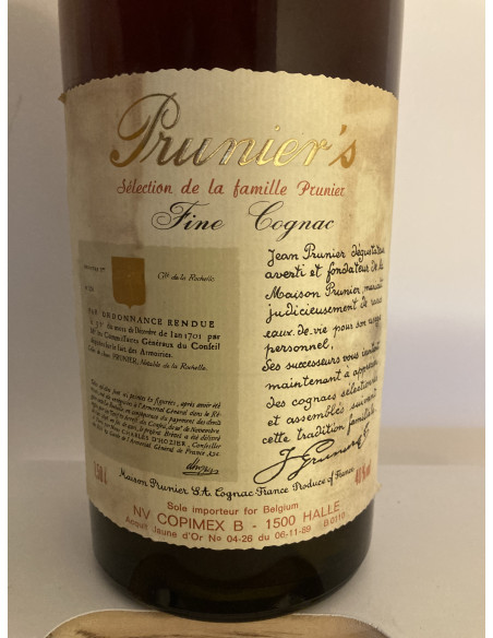 Prunier Cognac Magnum Réserve de la famille VSOP 010