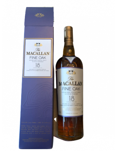 Macallan Highland Single Malt Scotch Whisky Fine Oak 18 years old 01