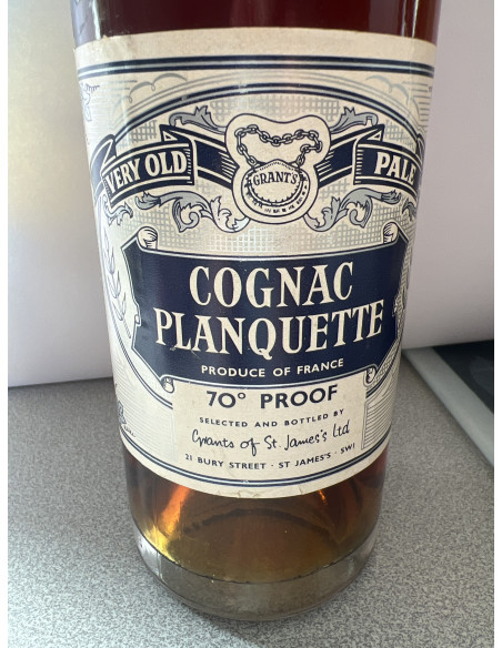Cognac Planquette VOP Selected and bottled by Grants of St James LTD 011