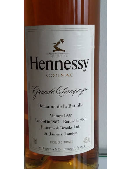 Hennessy Cognac Domaine de la Bataille Grande Champagne Vintage 1982 010