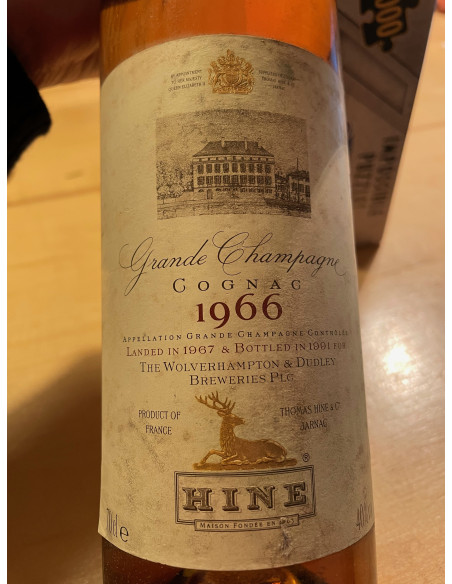 Hine Early Landed Vintage Grande Champagne Cognac Vintage 1966 011