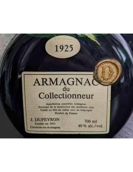 Dupeyron Armagnac du Collectionneur 1925 012