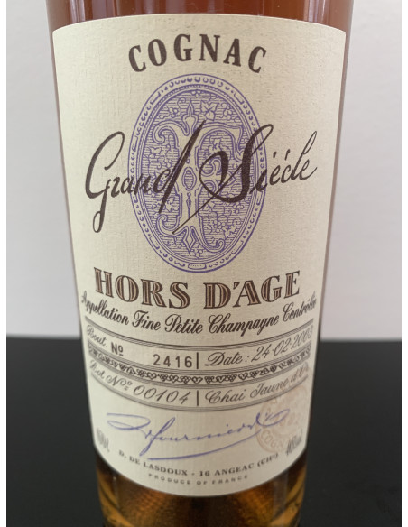Baron Fournier Hors d'Age Grand Siecle Cognac 011