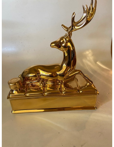 Hine Extra Cognac Stag Limoges Porcelain Decanter | cabinet7