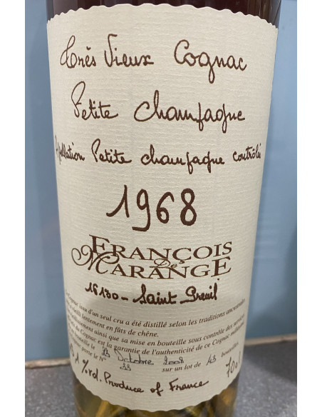 Francois de Marange Très Vieux Cognac 1968 011