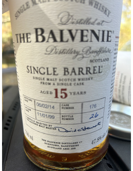 Balvenie Single Barrel Scotch (15 years) 011