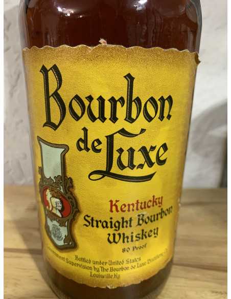 Kentucky Straight Bourbon Bourbon De Luxe 1970s 1 Quart 011