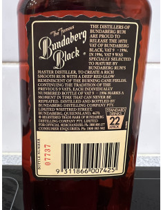 Black Bundaberg Rum Limited Release 1996 02