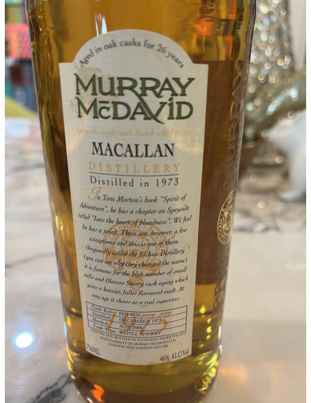 The Macallan Whisky 1975 Murray McDavid Sherry Cask 26 Year Old 011