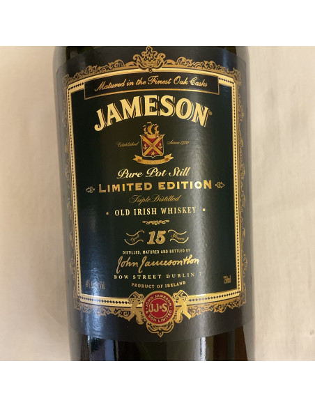 Jameson Triple Distilled Old Irish Whiskey 15 years Limited Edition 012