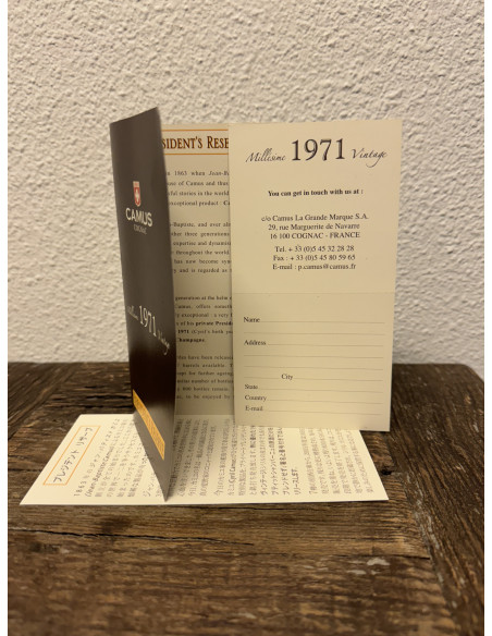 Camus Cognac President’s Reserve Millesime Vintage 1971 014