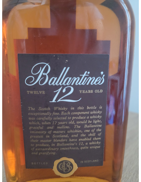 Ballantine's 12 Years Whisky Old Quart 1960s 08