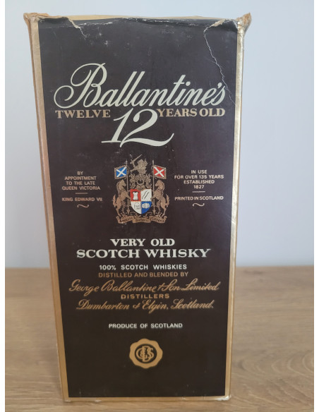 Ballantine's 12 Years Whisky Old Quart 1960s 012