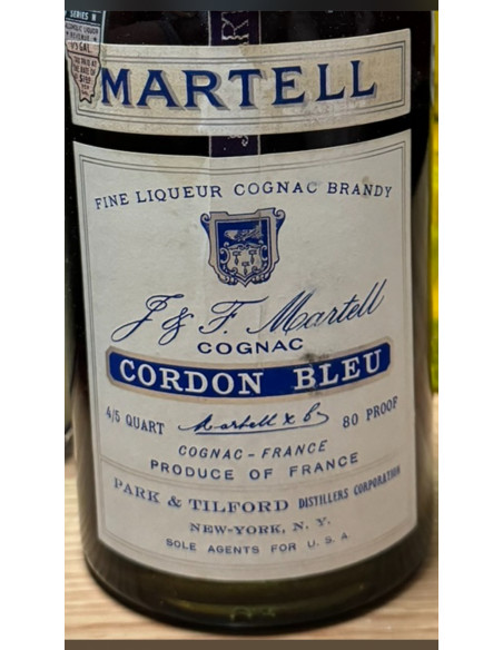 Martell Cognac Cordon Bleu 4/5 Quart 012