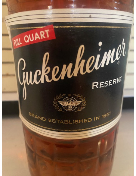 Guckenheimer Reserve Whisky 1940s Full Quart 010