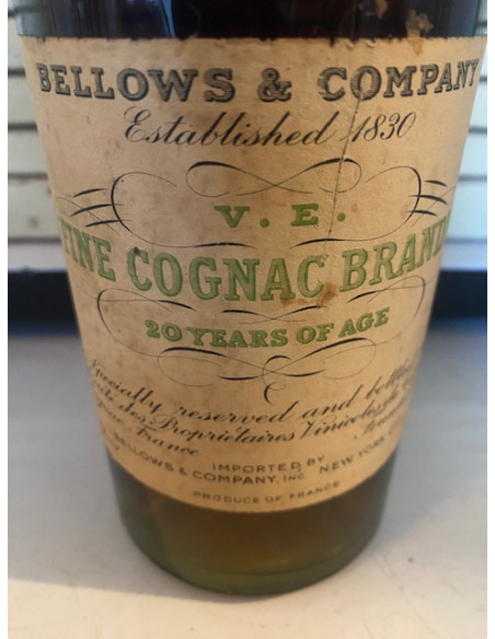 Bellows & Company 20 Year Old V.E Cognac 1940s 010