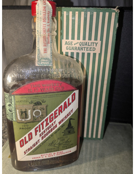 Heaven Hill Distilleries Old Fitzgerald 1916 Bottled in Bond 17 Year Old Pint Prohibition Era Bottling 015
