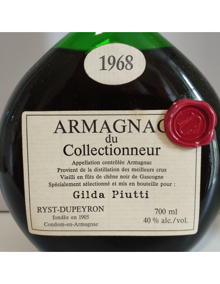 Ryst-Dupeyron Armagnac du Collectionneur 1968 013