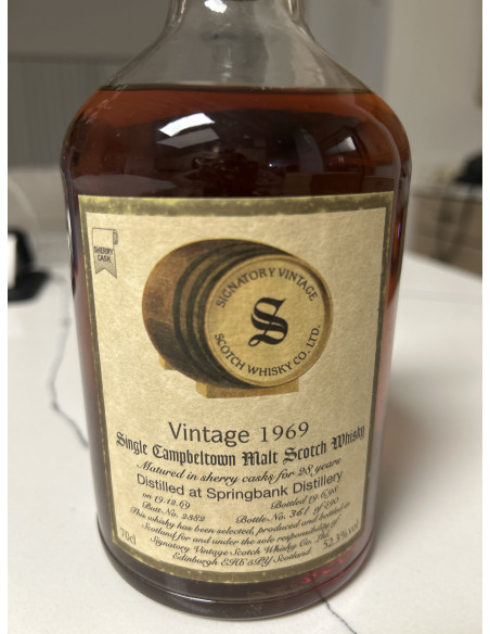 Vintage 1969 Single Campbeltown Malt Scotch Whisky 011