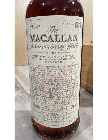 The Macallan Whisky 25 Years Old Anniversary Malt 012