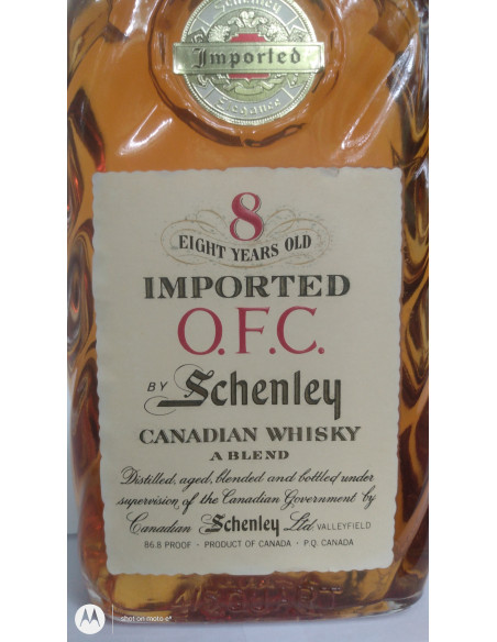 Schenley 8 Years Old O.F.C. Whisky from 1955 011