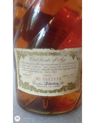 【入手困難】SPECIAL MADE WHISKY 2000年製 schenley-8-years-old-ofc-