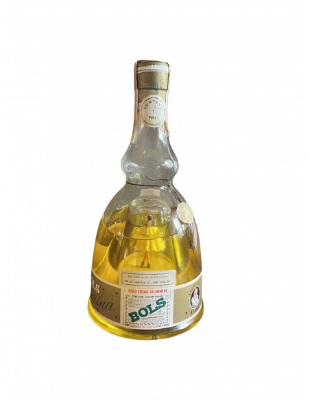 BOLS Vintage 1950s Ballerina Gold Creme De Menthe Music Box Liquor 07
