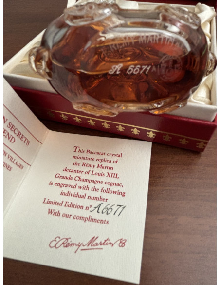 Remy Martin Cognac Louis XIII miniature bottle 013