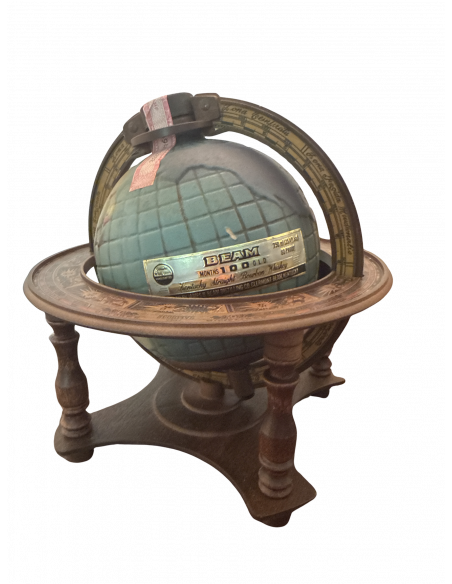 Jim Beam  100 Month Old Globe Decanter Bottled 1980s 07