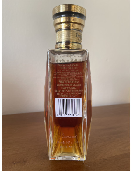 Johnnie Walker  The John Walker blended scotch whisky Baccarat Crystal Decanter Batch 17 012