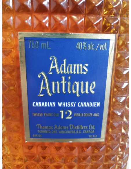 Thomas Adams Distillers Ltd.  Adams Antique 12 Years Old 011