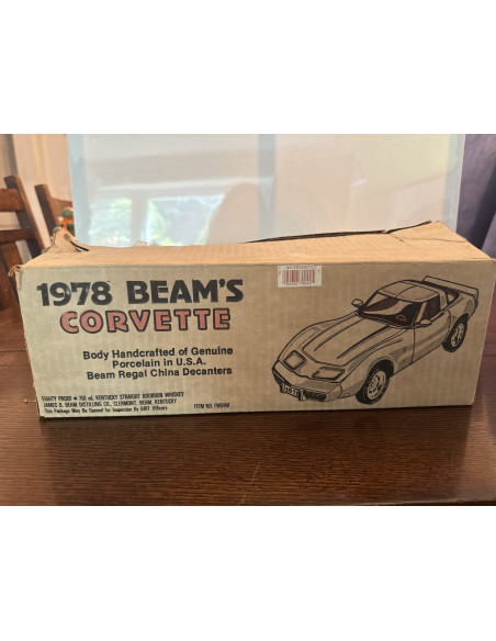 Beam 1978 White Corvette Decanter 012