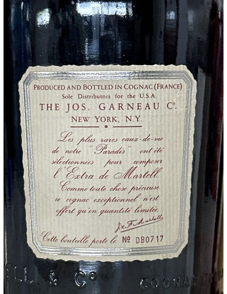 Martell Cognac Martell Cognac J & F Martell Extra 750ml 90 proof 08