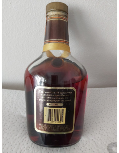 OLD GRAND DAD 114 BARREL PROOF 金ラベル 1980 Old Grand Dad 114 Barrel Proof Kentucky Straight