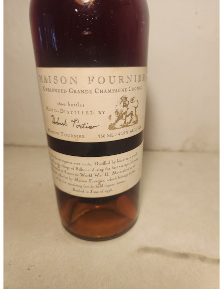 Maison Fournier Maison Fournier Unblended Grand Champagne Cognac WWII Bottled 1998 010