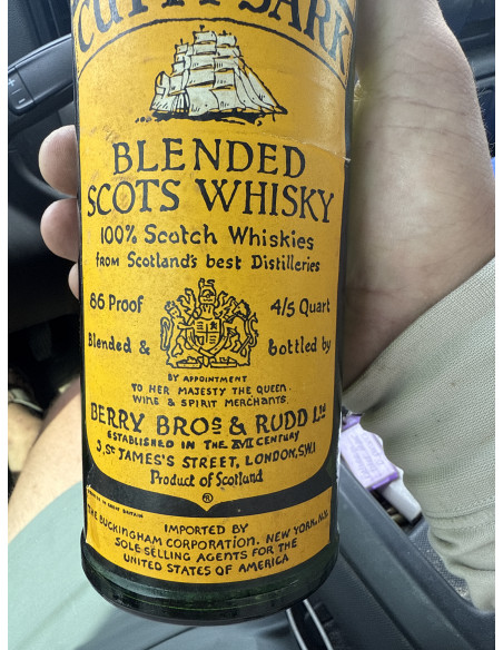Berry Bros. & Rudd Cutty Sark Blended Scots Whisky Berry Bros & Rudd 1970s 011