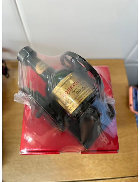 Courvoisier Luxe Napoleon Cognac 75cl 1980s with Mini-Cannon 010