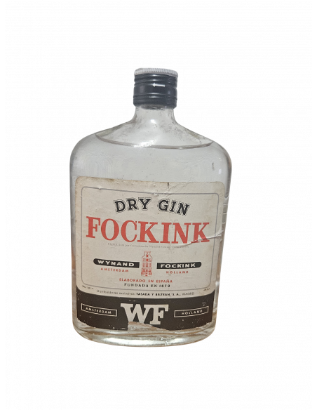 Fockink Dry Gin Tarragona Spanish Bottling 75cl 1970s 08