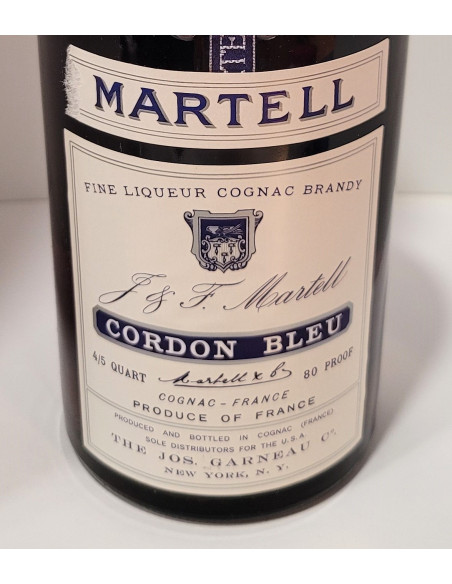Martell Cordon Bleu Cognac 4/5 Quart 1960s 013