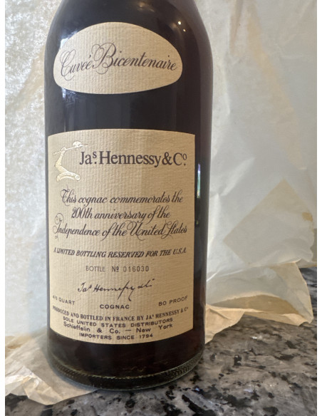 Hennessy Cognac Hennessy Cuvée Bicentenaire Cognac 1776-1976 USA Independence 014