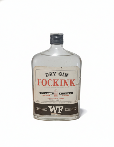 Fockink Dry Gin Tarragona Spanish Bottling 75cl 1970s 01