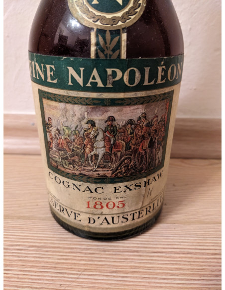 Exshaw Fine Champagne Napoleon Cognac Réserve D'Austerlitz 1970s 012