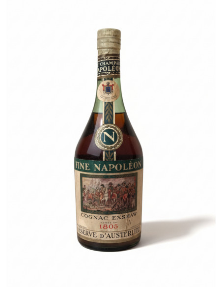 Exshaw Fine Champagne Napoleon Cognac Réserve D'Austerlitz 1970s 07