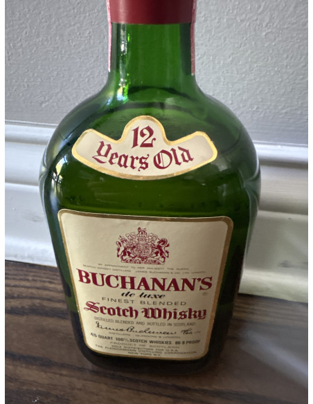 Buchanan’s  Buchanan's De Luxe 12 Year Old Blended Scotch Whisky 1970s 012