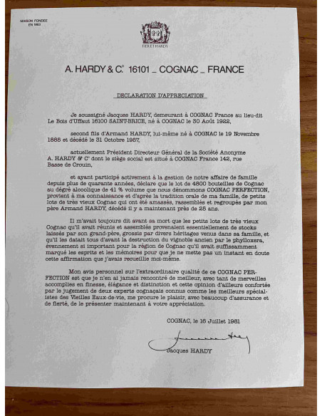 Hardy Cognac Perfection Daum Crystal Decanter 1980s 016