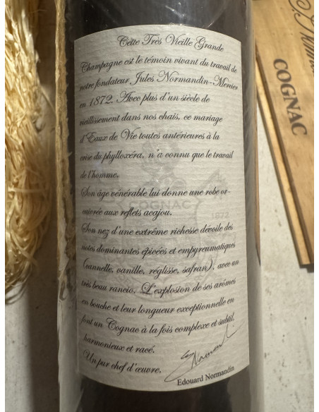 Normandin-Mercier Très Vieille Grande Champagne Pre-Phylloxera Cognac 011