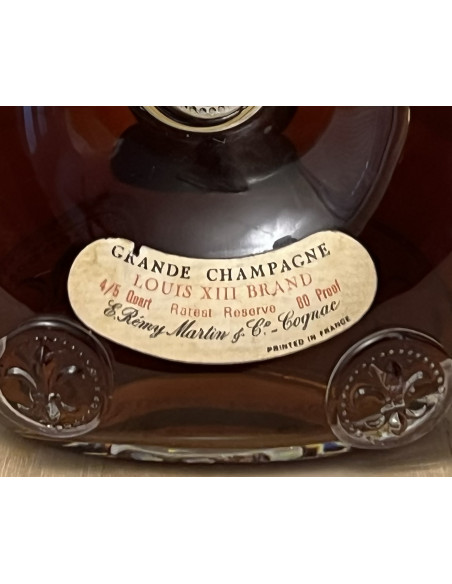 Remy Martin Cognac Louis XIII Grande Champagne 4/5 Quart 1970s 014