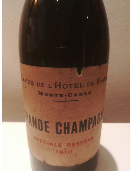 Caves de l'Hotel de Paris Monte Carlo Grande Champagne Speciale Reserve 1810 06